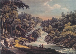 Pyran Cascade Entire, lithograph by by J. C. Stadler, ref. FOH.A/08/187.3